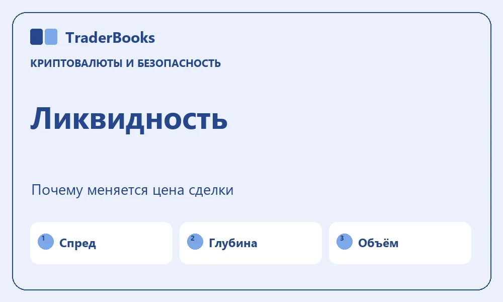 Ликвидность и проскальзывание: почему цена сделки отличается