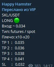 Телеграм Happy Hamster сигналы