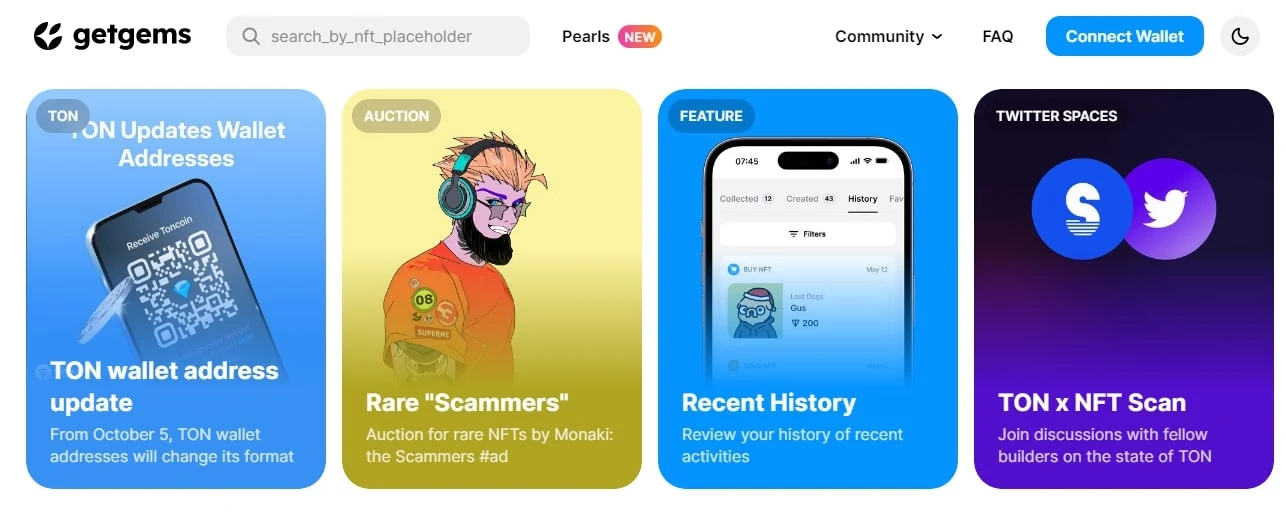 Getgems сайт