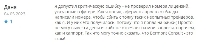 Отзывы о Bermont Consult