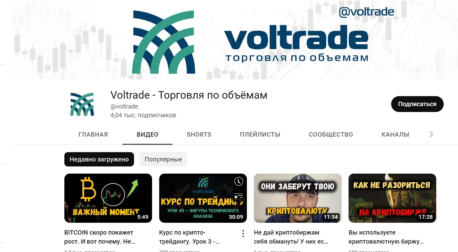 Voltrade ютуб