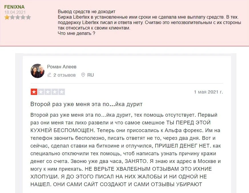 libertex trade телеграмм отзывы