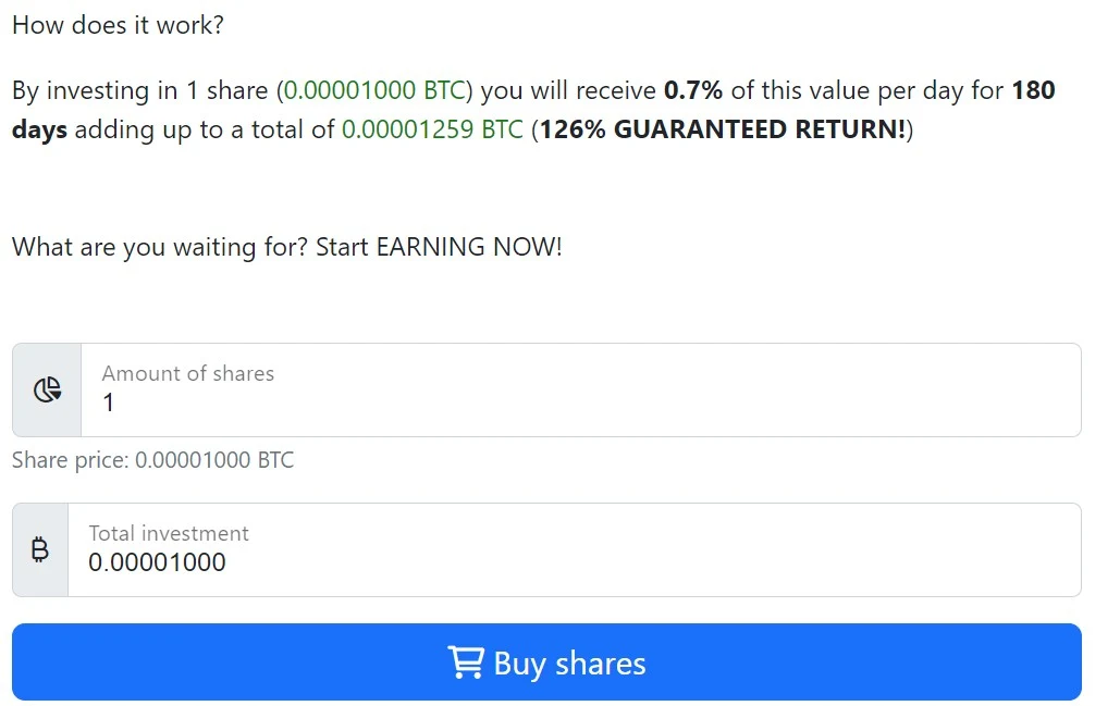 CryptoWin Инвестиционная программа