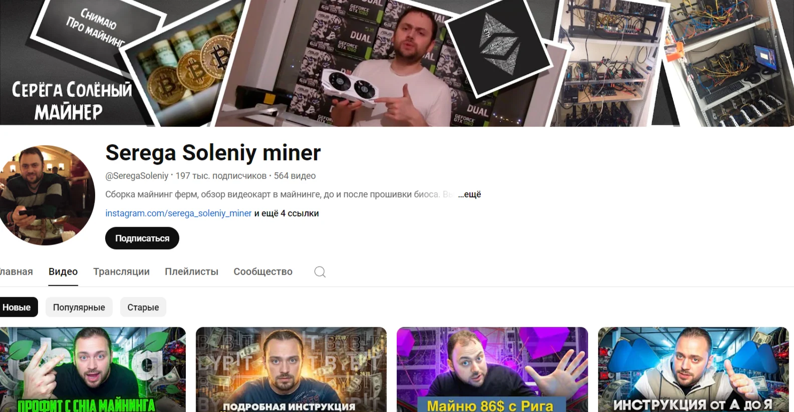 серега соленый майнер
