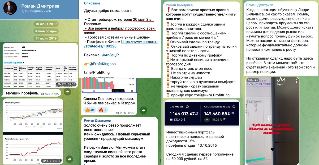 Profit King Роман Дмитриев телеграм