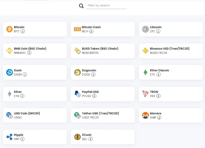 Coin payments - криптовалюты