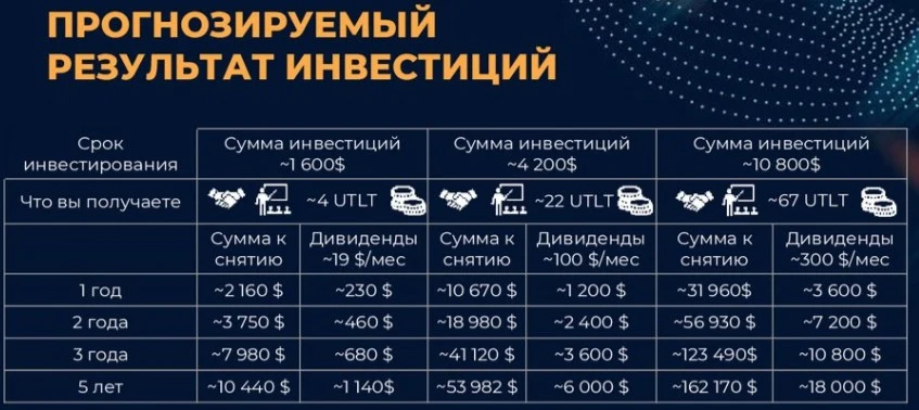 Uniteto Live инвестиции