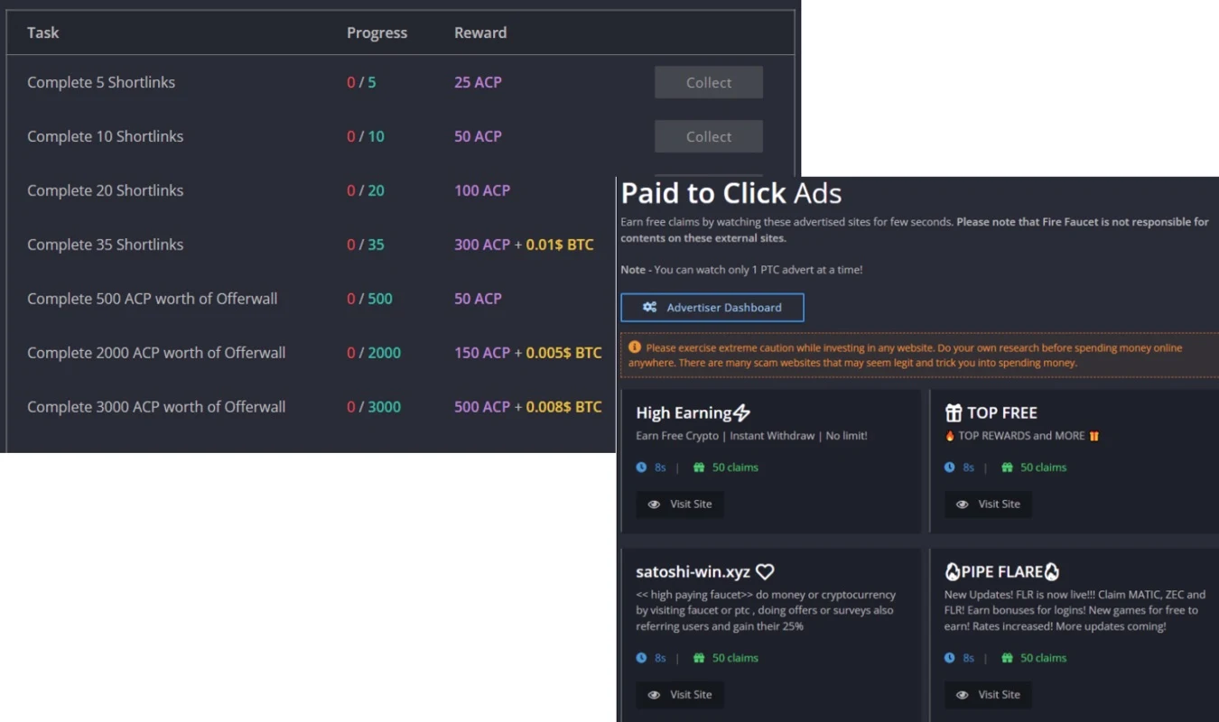 Fire Faucet - выплаты