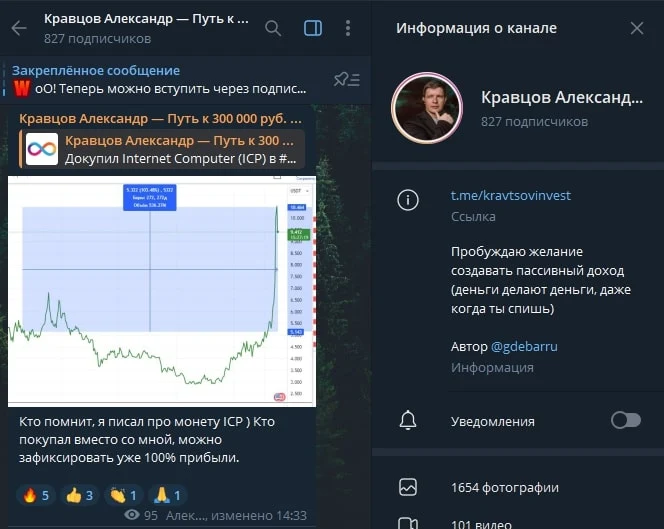 Александр Кравцов телеграм