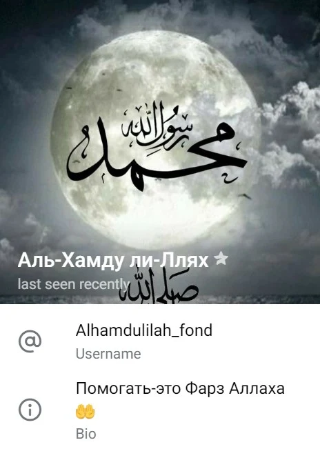 Телеграм канал АЛЬ-ХАМДУ ЛИ-ЛЛЯХ