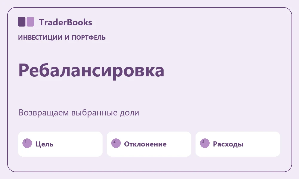 Ребалансировка портфеля: когда и как менять доли