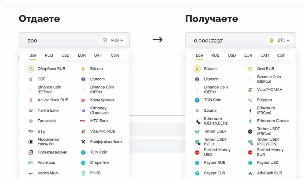 Ferma CC - направления для обмена
