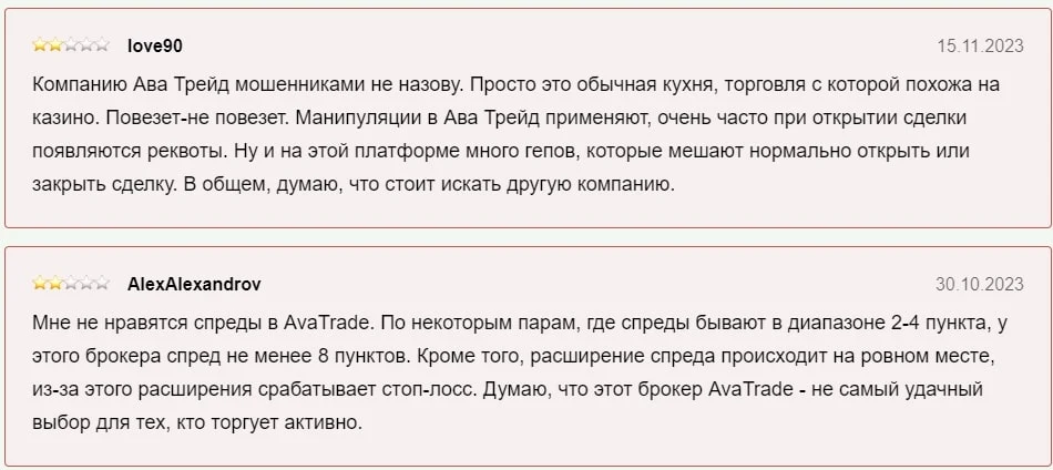Avatrade отзывы