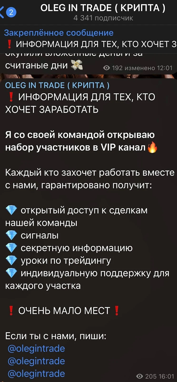 Обзор проекта Олег Ин Трейд