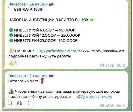 Вячеслав za Наших - телеграм
