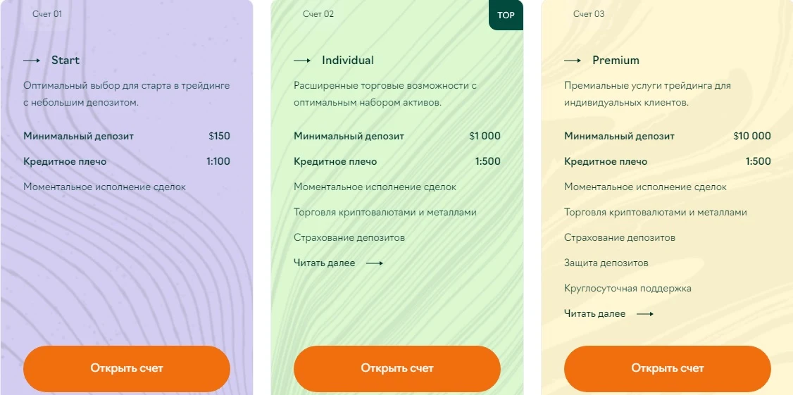 Депозиты Olipu Rainc