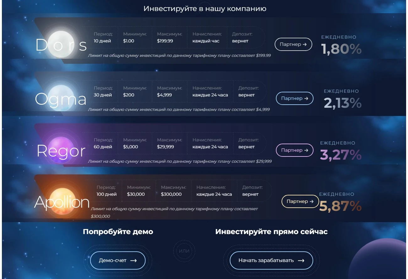 Инвестирование в компанию DORADUS