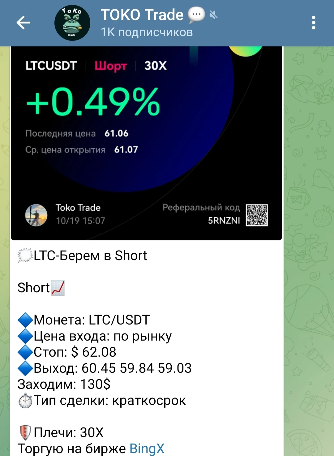 TOKO Trade сигнал