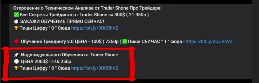 Обзор обучения от Трейдер Шон