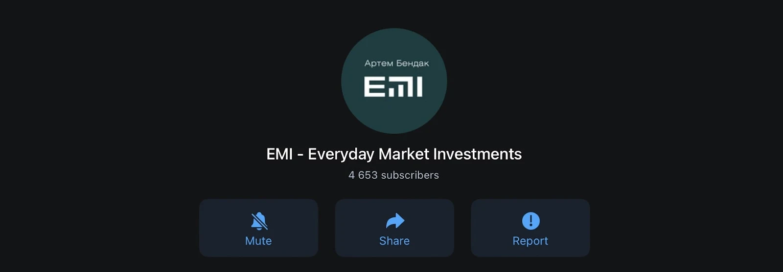 Everyday Market Investment телеграм