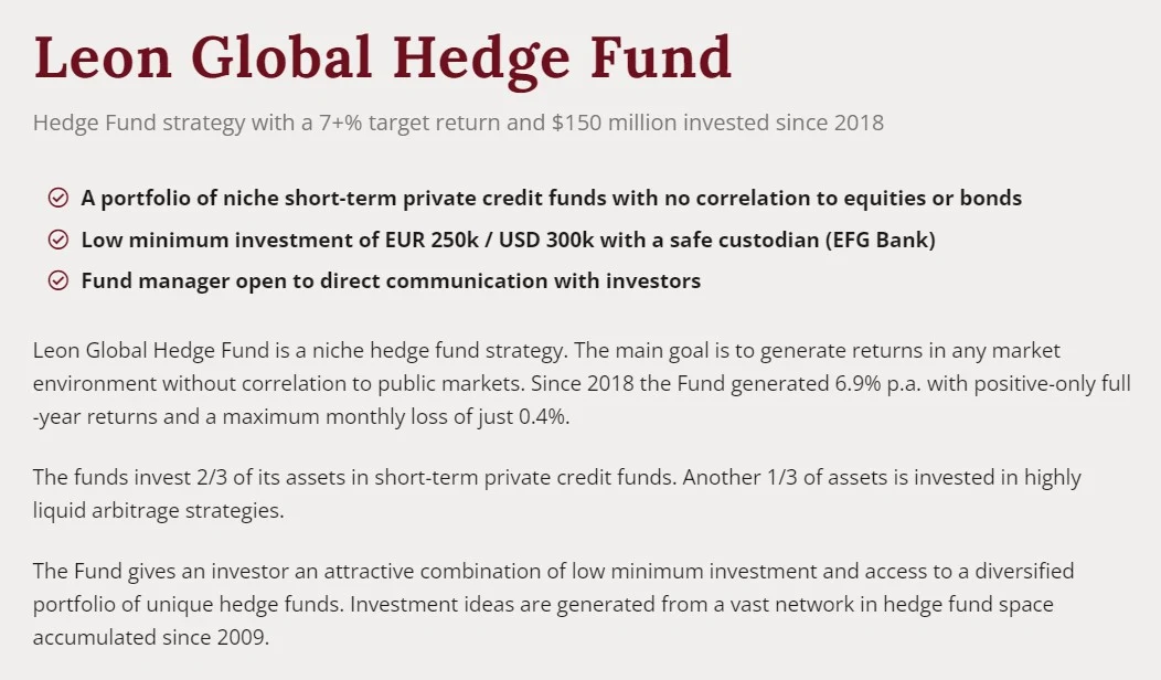 Платформа Leon FO Investments