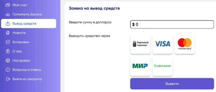 Invtgazp сайт вывод