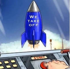 We take off