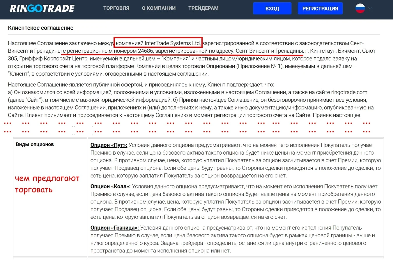 Ринго трейд сайт инфа