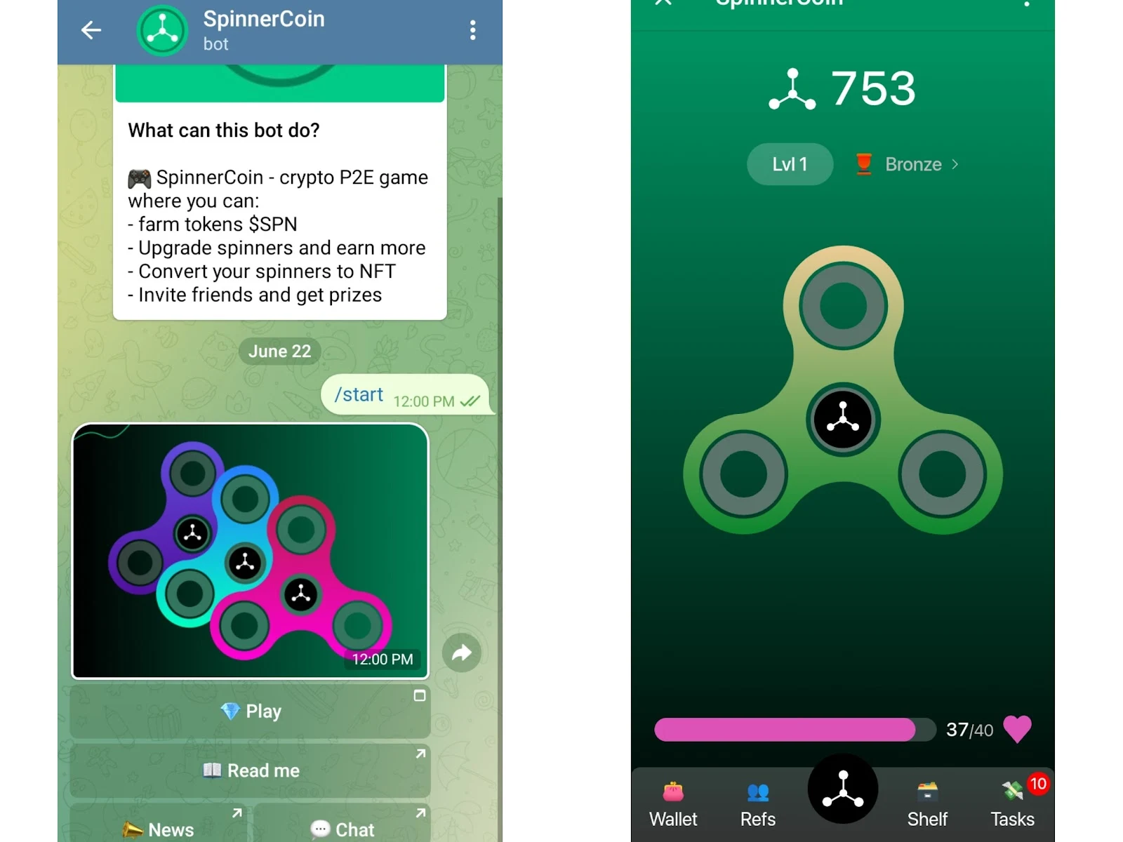 Spinner Coin Telegram