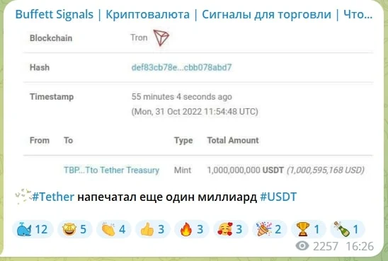 Телеграм Buffett signals