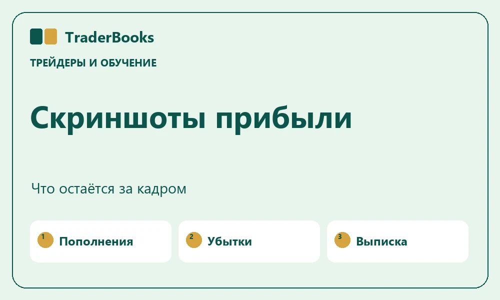 Скриншоты прибыли трейдера: что они доказывают на самом деле