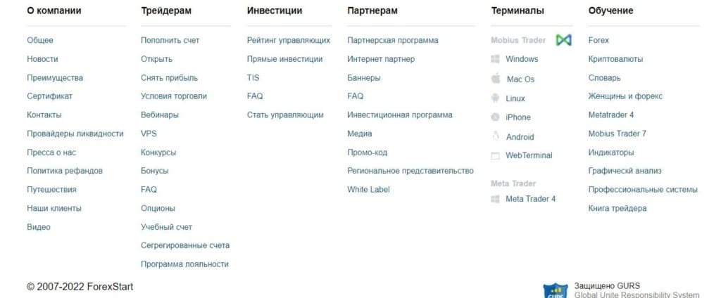 ForexStart - сайт