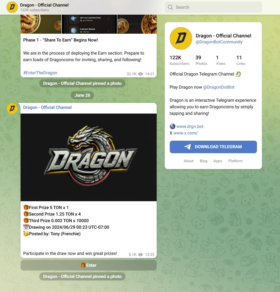 dragon тапалка
