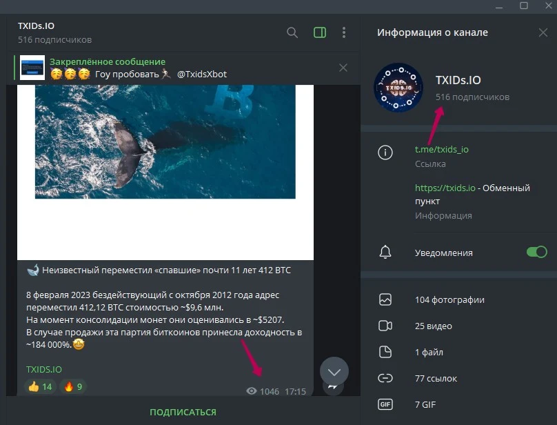 Txids телеграм