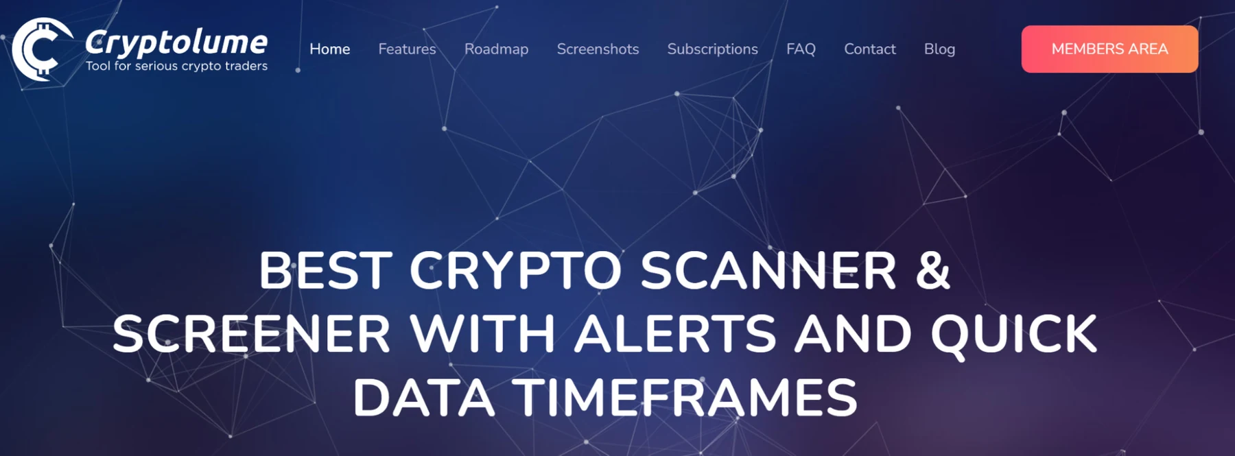 Cryptolume — веб-платформа