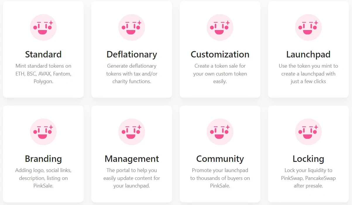 Тарифы PinkSale Finance