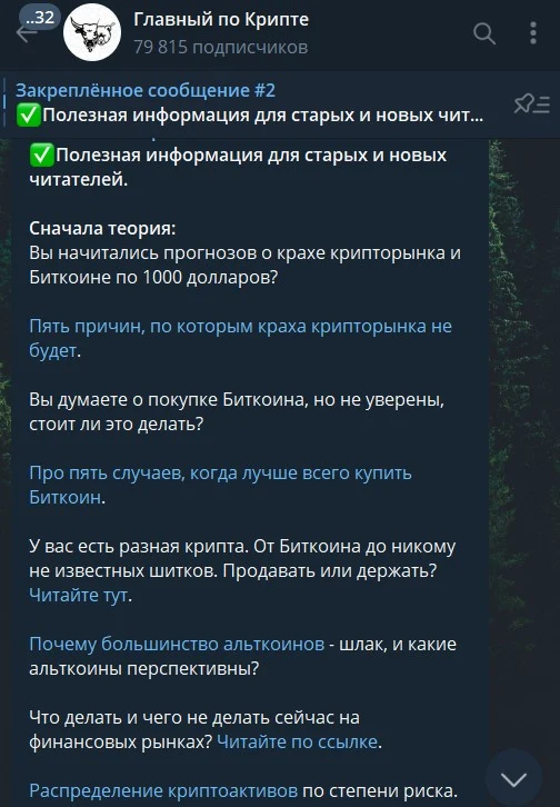 Главный по крипте проект