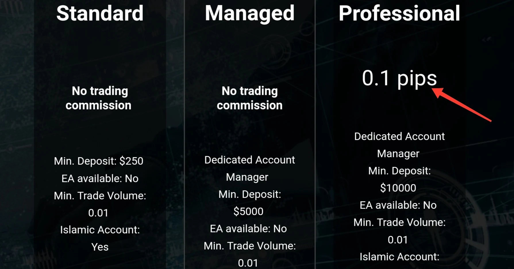 Promarkets тарифы брокера