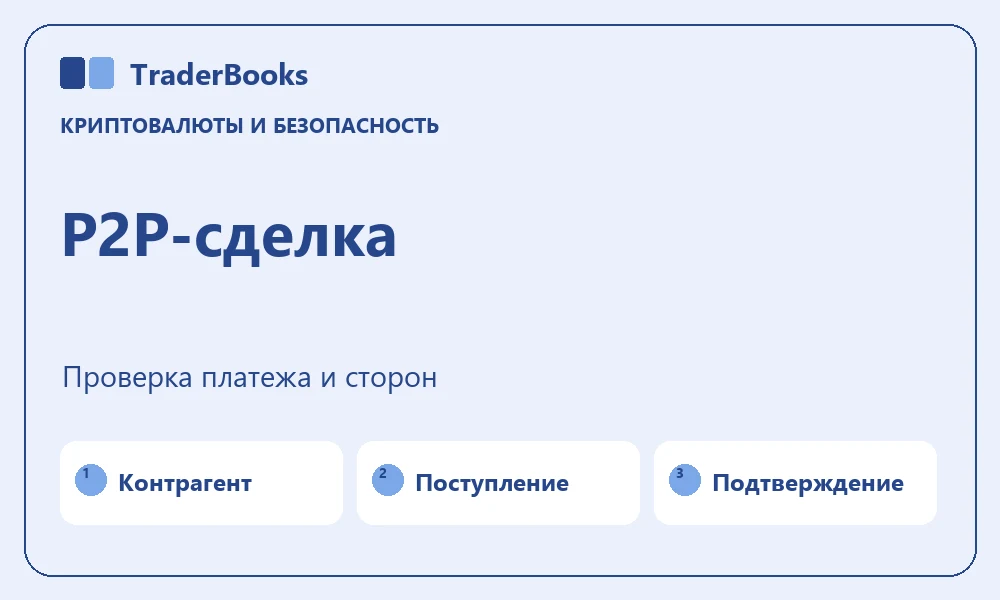 P2P-сделка с криптовалютой: проверка платежа и контрагента