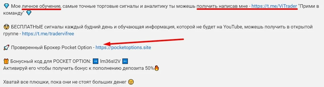Trader Vi ютуб описание