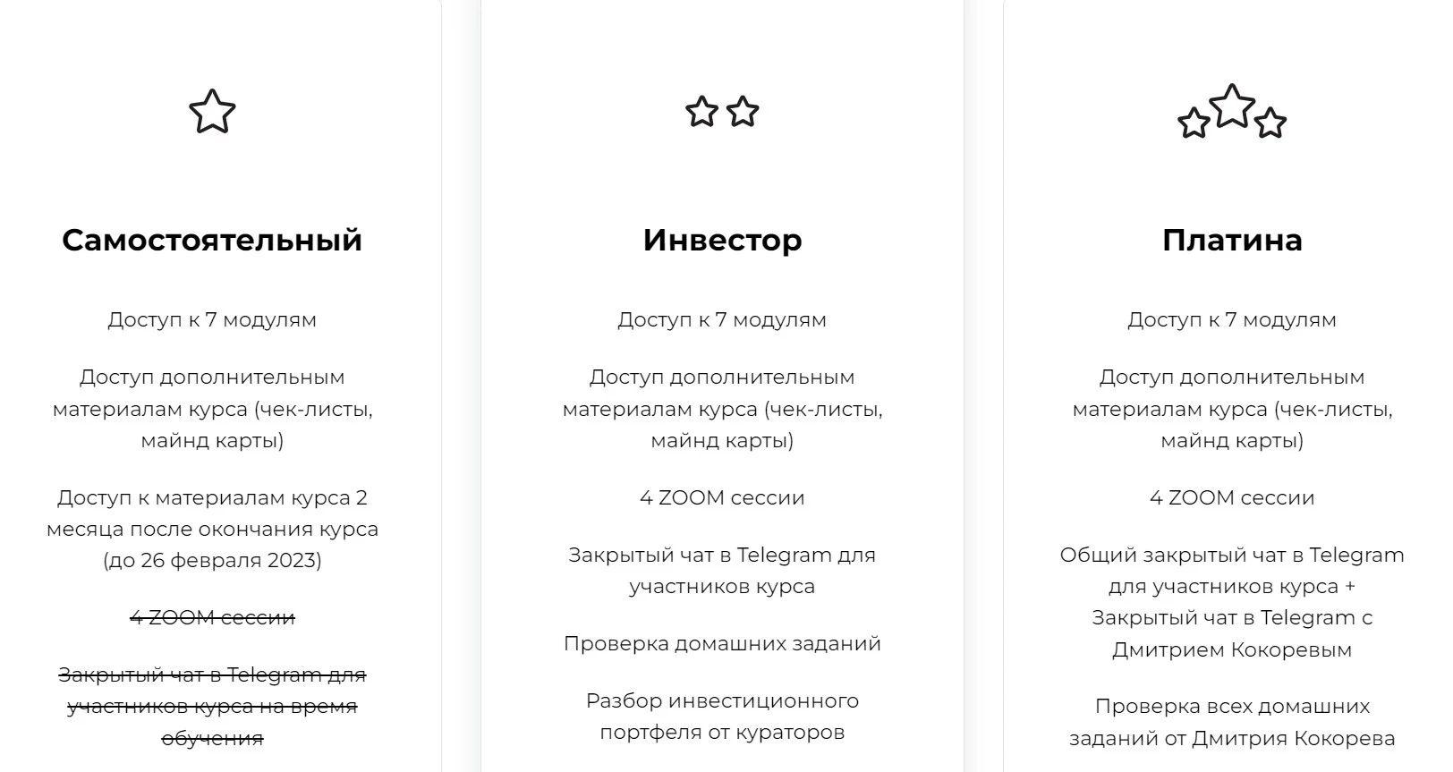 Дмитрий Кокорев Богатый инвестор курс обзор