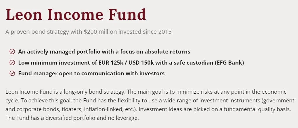 Проект Leon FO Investments
