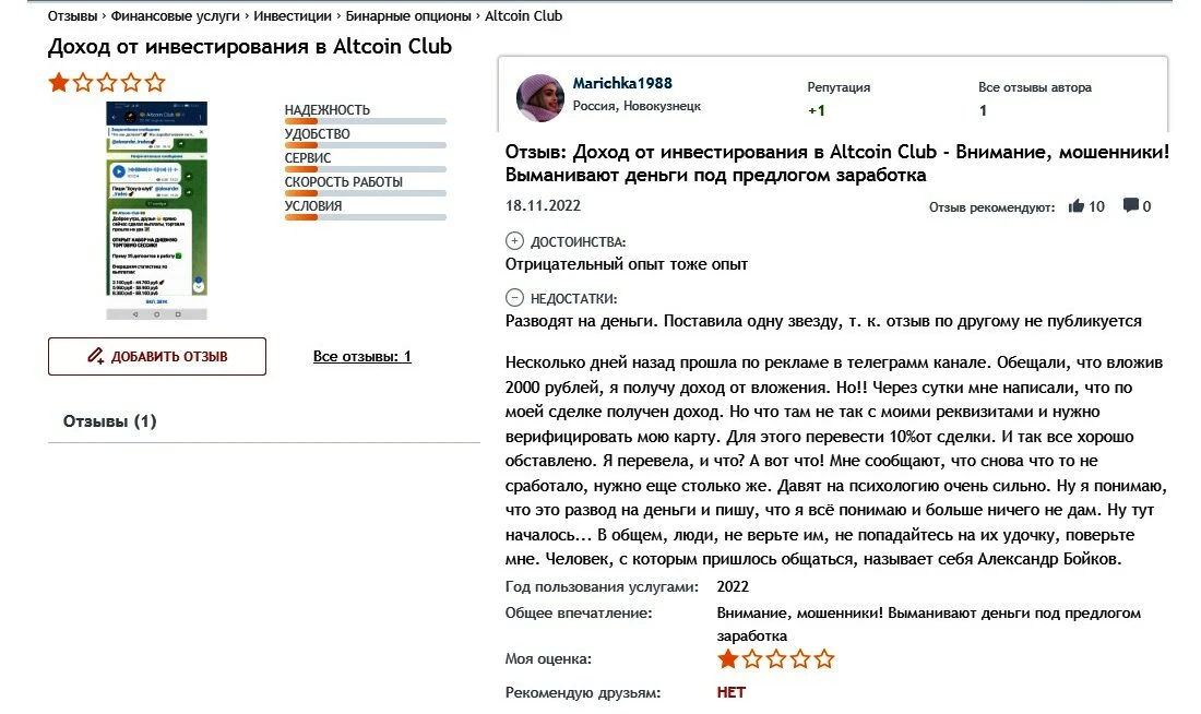 Александр Бойков Altcoin Club