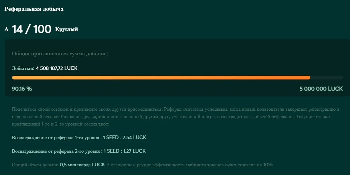 Реферальная добыча Lulu Market
