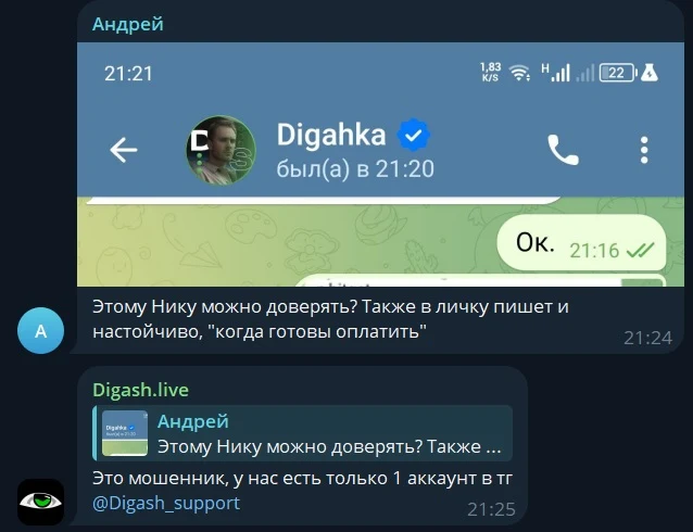 digash live скринер отзывы