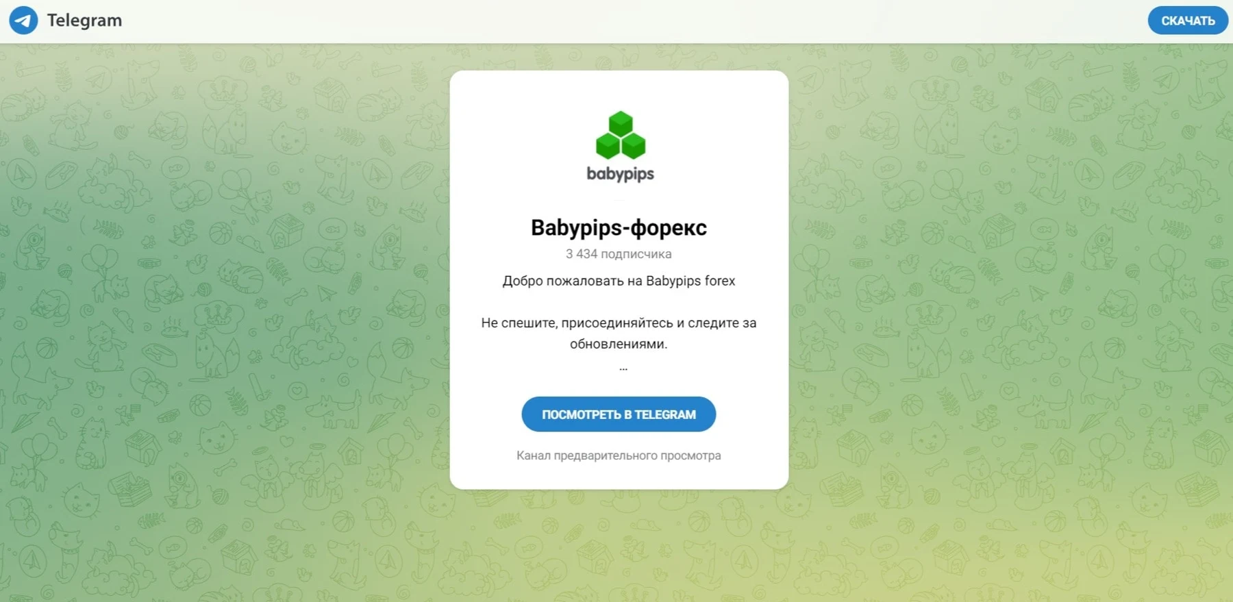 Babypips телеграм