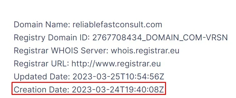 Reliable Fast Consulting сайт домен